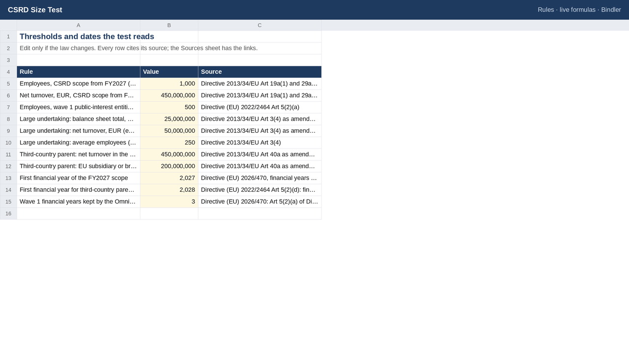 CSRD Size Test sheet preview 2
