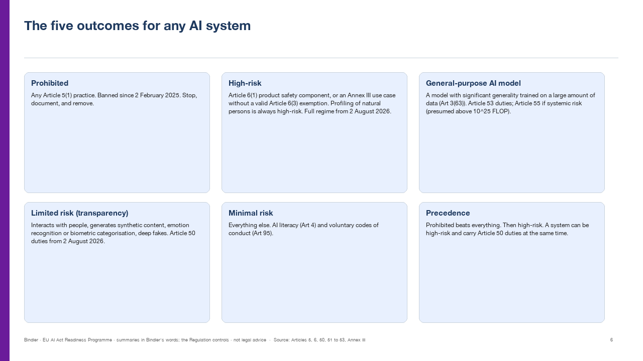 EU AI Act Readiness Programme slide preview 2